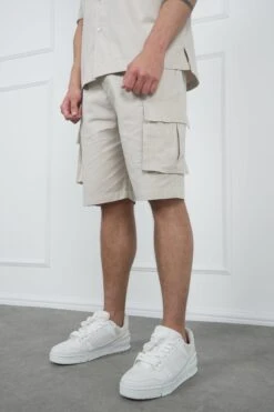 Ripstop Cargo Shorts - Stone(Msh14 2434 St) -Jk Attire DSC01980