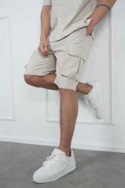 Ripstop Cargo Shorts - Stone(Msh14 2434 St) -Jk Attire DSC01985
