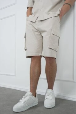 Ripstop Cargo Shorts - Stone(Msh14 2434 St) -Jk Attire DSC01987