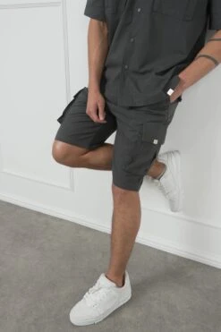Ripstop Cargo Shorts - Charcoal(Msh14 2434 Ch) -Jk Attire DSC02026 de30144b 7c19 4e44 b241 70c6356fe6a2