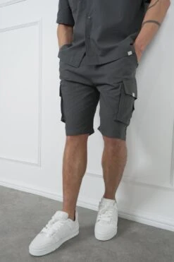 Ripstop Cargo Shorts - Charcoal(Msh14 2434 Ch) -Jk Attire DSC02032 14670aaf 3d6e 4635 8030 eb7ba499f57b