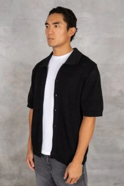 Relaxed Crochet Shirt - Black(Mst14 2421 Bk) -Jk Attire DSC02572 60a9daa3 3536 442f bb09 8fafa1b9e69f