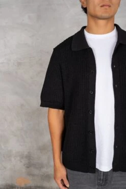 Relaxed Crochet Shirt - Black(Mst14 2421 Bk) -Jk Attire DSC02574 fc54ab16 28c1 4aa3 b1c1 2a1429f62429