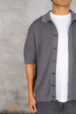 Relaxed Crochet Shirt - Charcoal(Mst14 2421 Ch) -Jk Attire DSC02579 02344284 0906 462d b0da 442fe7278389