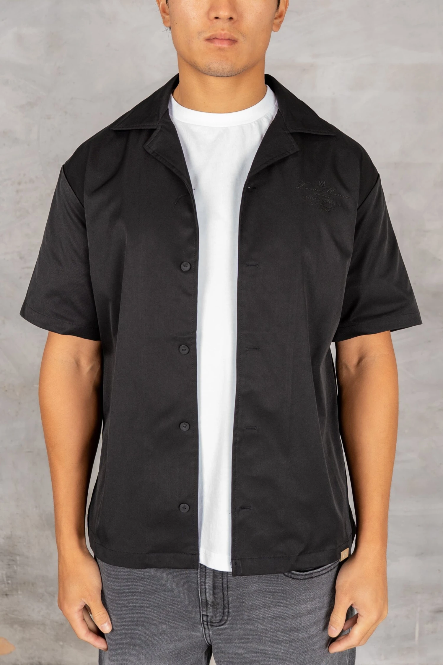 Caterina Resort Shirt - Black(Mst14 2444 Bk) 1 Caterina Resort Shirt - Black(Mst14 2444 Bk)