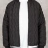 Quilted Ripstop Bomber Jacket - Black(New Quilted Ripstop Bomber Jacket Black)