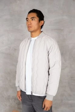 Quilted Ripstop Bomber Jacket - Grey(New Quilted Ripstop Bomber Jacket Grey) -Jk Attire DSC02709