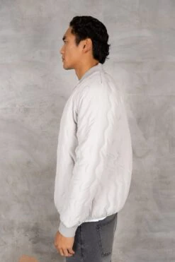 Quilted Ripstop Bomber Jacket - Grey(New Quilted Ripstop Bomber Jacket Grey) -Jk Attire DSC02710