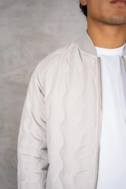 Quilted Ripstop Bomber Jacket - Grey(New Quilted Ripstop Bomber Jacket Grey) -Jk Attire DSC02713