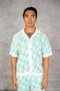 Boxy Checked Knitted Shirt - Mint(Boxy Checked Knitted Shirt Mint) 9 Boxy Checked Knitted Shirt - Mint(Boxy Checked Knitted Shirt Mint) -Jk Attire DSC02747 adbd52bb ef5e 4e36 9b96 72a99858cc6a