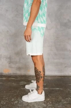 Knitted Checked Shorts - Mint(Knitted Checked Shorts Mint) -Jk Attire DSC02758 670f0a78 512a 4bc7 852d 1672a1f7ab8c