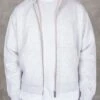 Oversized Boxy Zip Through Hoodie - Grey(Oversized Boxy Zip Through Hoodie Grey)