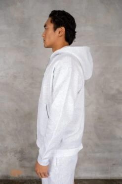 Oversized Boxy Zip Through Hoodie - Grey(Oversized Boxy Zip Through Hoodie Grey) -Jk Attire DSC02774