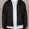 Oversized Boxy Zip Through Hoodie - Black(Oversized Boxy Zip Through Hoodie Black)