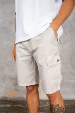Nylon Cargo Shorts - Light Grey(Msh14 2447 Lg)