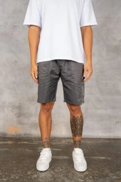 Nylon Cargo Shorts - Charcoal(Msh14 2447 Ch) -Jk Attire DSC02859 407a8566 6965 458e 8e13 9054227dd3f0