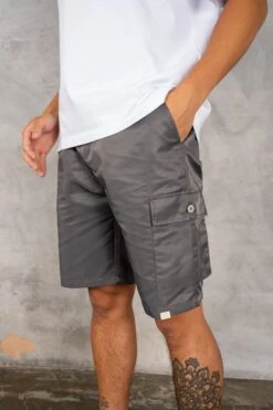Nylon Cargo Shorts - Charcoal(Msh14 2447 Ch)