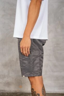 Nylon Cargo Shorts - Charcoal(Msh14 2447 Ch) -Jk Attire DSC02865 bf46a054 a19d 4291 ae99 ddb0c35a9124