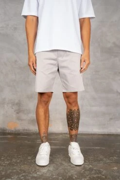 Caterina Resort Side Popper Shorts - Grey(Msh14 2445 Lg) -Jk Attire DSC02880