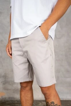 Caterina Resort Side Popper Shorts - Grey(Msh14 2445 Lg)