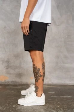 Caterina Resort Side Popper Shorts - Black(Msh14 2445 Bk) -Jk Attire DSC02887