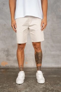 Caterina Resort Side Popper Shorts - Stone(Msh14 2445 St) -Jk Attire DSC02888