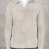 Open Neck Mohair Polo Pullover - Grey(Open Neck Mohair Polo Pullover Grey)