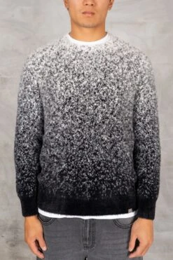 Gradient Fade Mohair Sweatshirt - Black(New Gradient Fade Mohair Sweatshirt Black)