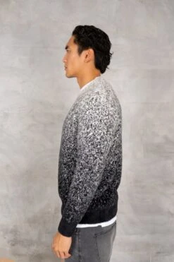 Gradient Fade Mohair Sweatshirt - Black(New Gradient Fade Mohair Sweatshirt Black) -Jk Attire DSC02902