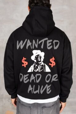 Dead Or Alive Puff Print Hoodie - Black(Dead Or Alive Puff Print Hoodie Black)