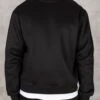 Extended Neck Crew Neck Sweatshirt - Black(Extended Neck Crew Neck Sweatshirt Black)