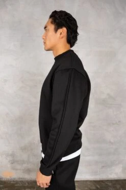 Extended Neck Crew Neck Sweatshirt - Black(Extended Neck Crew Neck Sweatshirt Black) -Jk Attire DSC02928 2386c362 e26f 4bcc 8738 a1990f276212