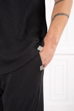 Pleated Pants - Black(New Ss24 Pleated Pants Black) -Jk Attire DSC05766