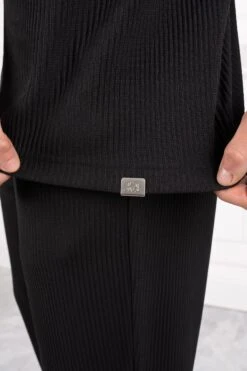 Pleated Polo Shirt - Black(New Ss24 Pleated Polo Shirt Black) -Jk Attire DSC05767