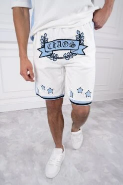 Chaos Crest Short - White/Pale Blue(Chaos Crest Short White Pale Blue)