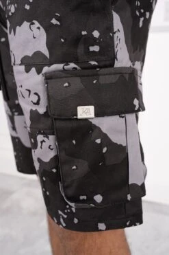 Heavy Duty Cargo Shorts - Grey Camo(New Ss24 Heavy Duty Cargo Shorts Grey Camo) -Jk Attire DSC06336