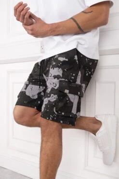 Heavy Duty Cargo Shorts - Grey Camo(New Ss24 Heavy Duty Cargo Shorts Grey Camo)