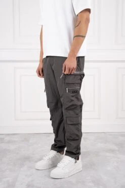 Electra Box Pocket Cargo Pants - Charcoal(Adonis Box Pocket Cargos Charcoal) -Jk Attire DSC06429