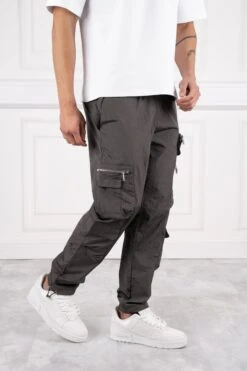 Electra Box Pocket Cargo Pants - Charcoal(Adonis Box Pocket Cargos Charcoal) -Jk Attire DSC06435