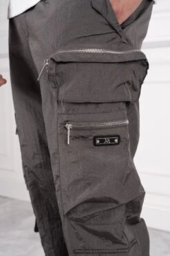 Electra Box Pocket Cargo Pants - Charcoal(Adonis Box Pocket Cargos Charcoal) -Jk Attire DSC06440