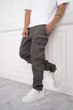 Electra Box Pocket Cargo Pants - Charcoal(Adonis Box Pocket Cargos Charcoal)