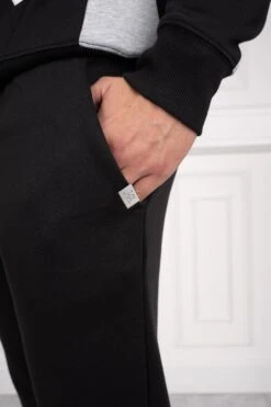 Vintage Flare Panel Tracksuit Joggers - Black/Grey(New Summer Vintage Flare Panel Tracksuit Joggers Black Grey) -Jk Attire DSC06947copy