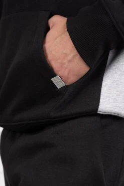 Vintage Flare Panel Tracksuit Hoodie - Black/Grey(New Summer Day To Day Vintage Flare Panel Tracksuit Black Grey) -Jk Attire DSC06949copy