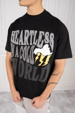Heartless Oversized Puff Print T-Shirt - Black(New Heartless Oversized Puff Print T Shirt Black) -Jk Attire DSC07682