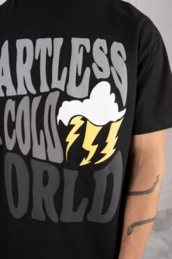 Heartless Oversized Puff Print T-Shirt - Black(New Heartless Oversized Puff Print T Shirt Black) -Jk Attire DSC07683