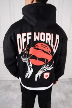 Off World Puff Print Hoodie - Black(New Aw23 Off World Puff Print Hoodie Black)