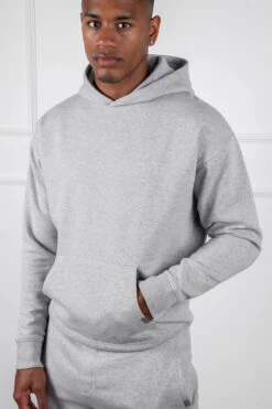 Slim Fit Hoodie - Grey Marl(Slim Fit Hoodie Grey Marl) -Jk Attire DSC09946 1231f8c2 b22e 40ff 848d b387fc23f2b5