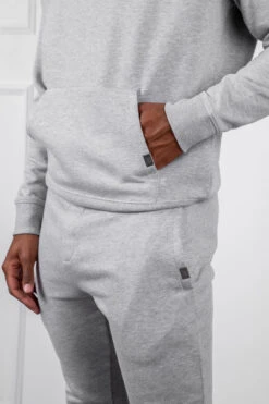 Slim Fit Hoodie - Grey Marl(Slim Fit Hoodie Grey Marl) -Jk Attire DSC09948 9c3f8e8b aef5 4a37 a66d b8a7827cbf26