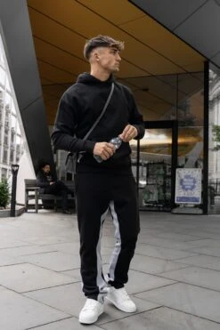 Vintage Flare Panel Tracksuit Joggers - Black/Grey(New Summer Vintage Flare Panel Tracksuit Joggers Black Grey) -Jk Attire FLARE3 c0825d0e 1d4a 475e 8c49 ab903af588b3