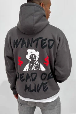 Dead Or Alive Puff Print Hoodie - Charcoal(Dead Or Alive Puff Print Hoodie Charcoal) -Jk Attire F 3329aa81 f8b5 4710 935d cb205e822d8a